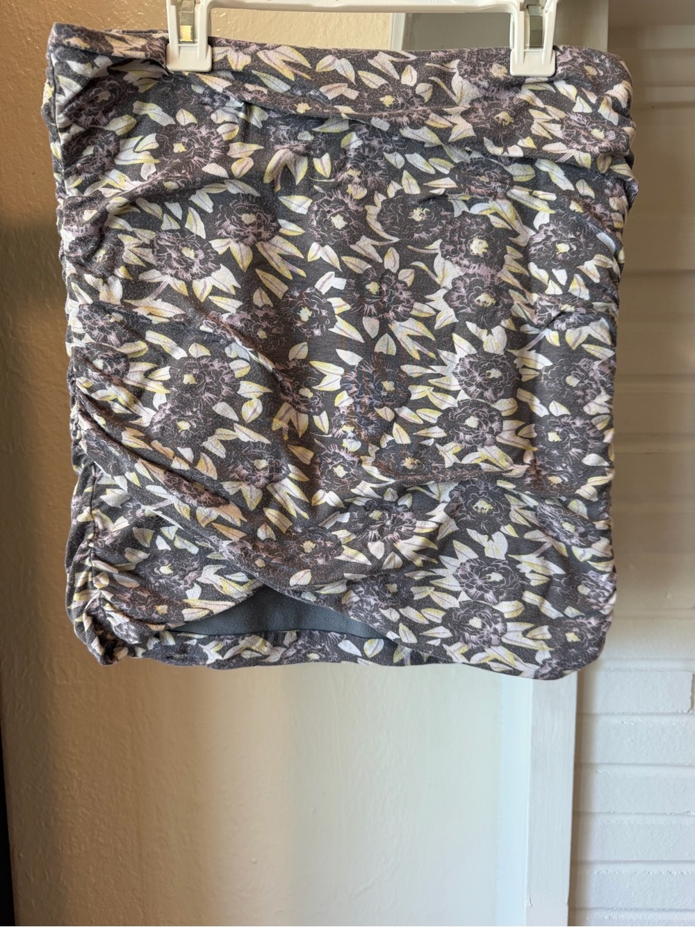 Free People Floral Tube Top Medium Dark Romance Layering